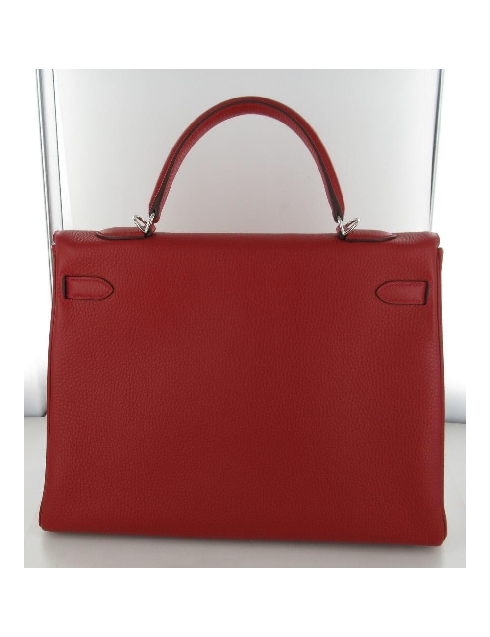 KELLY 35 HERMES taurillon clemence rouge casaque