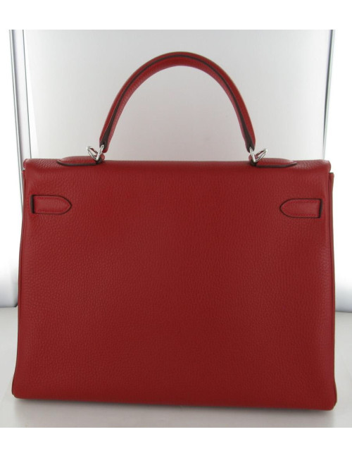 KELLY 35 HERMES taurillon clemence rouge casaque