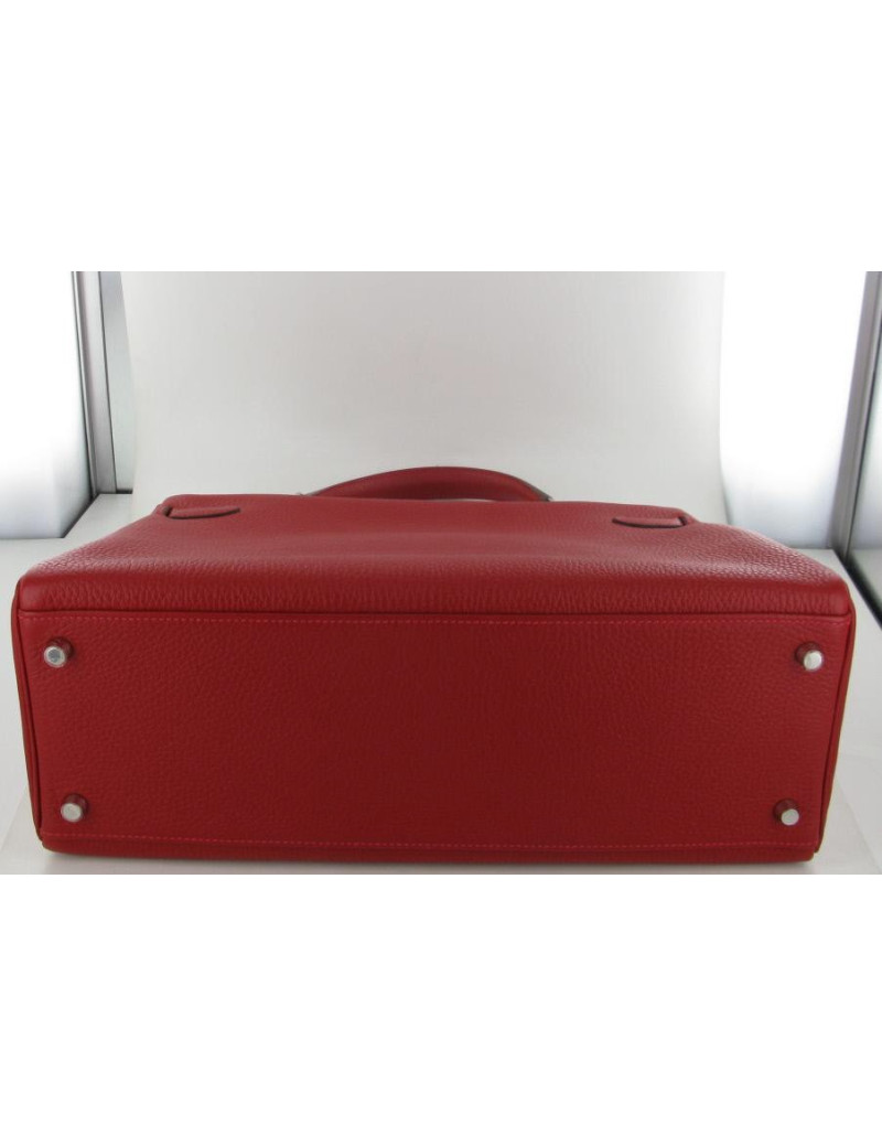 KELLY 35 HERMES taurillon clemence rouge casaque