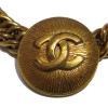 CHANEL vintage choker necklace in gilded metal