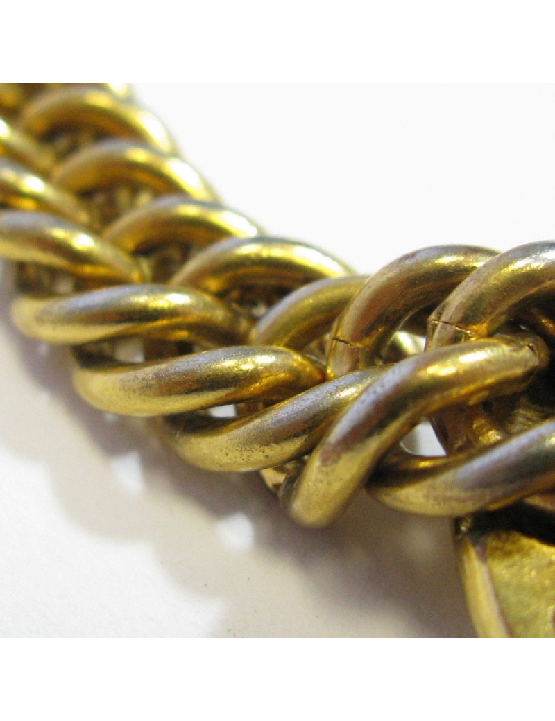 CHANEL vintage choker necklace in gilded metal