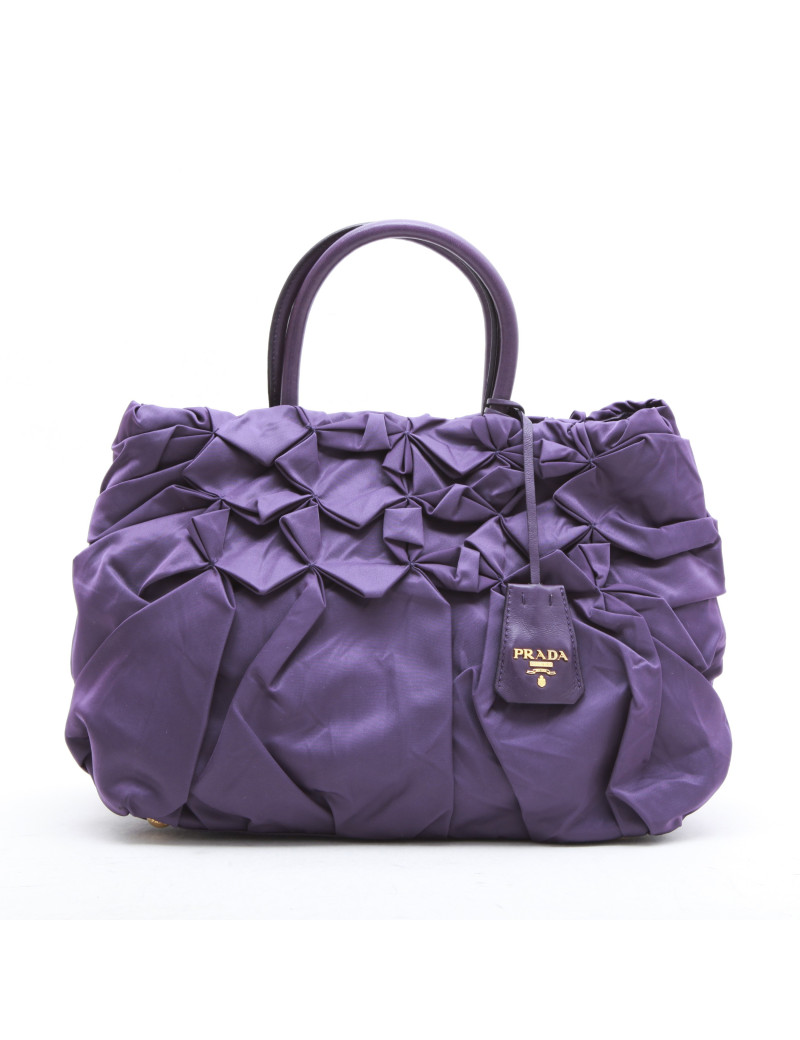 Sac PRADA en satin violet