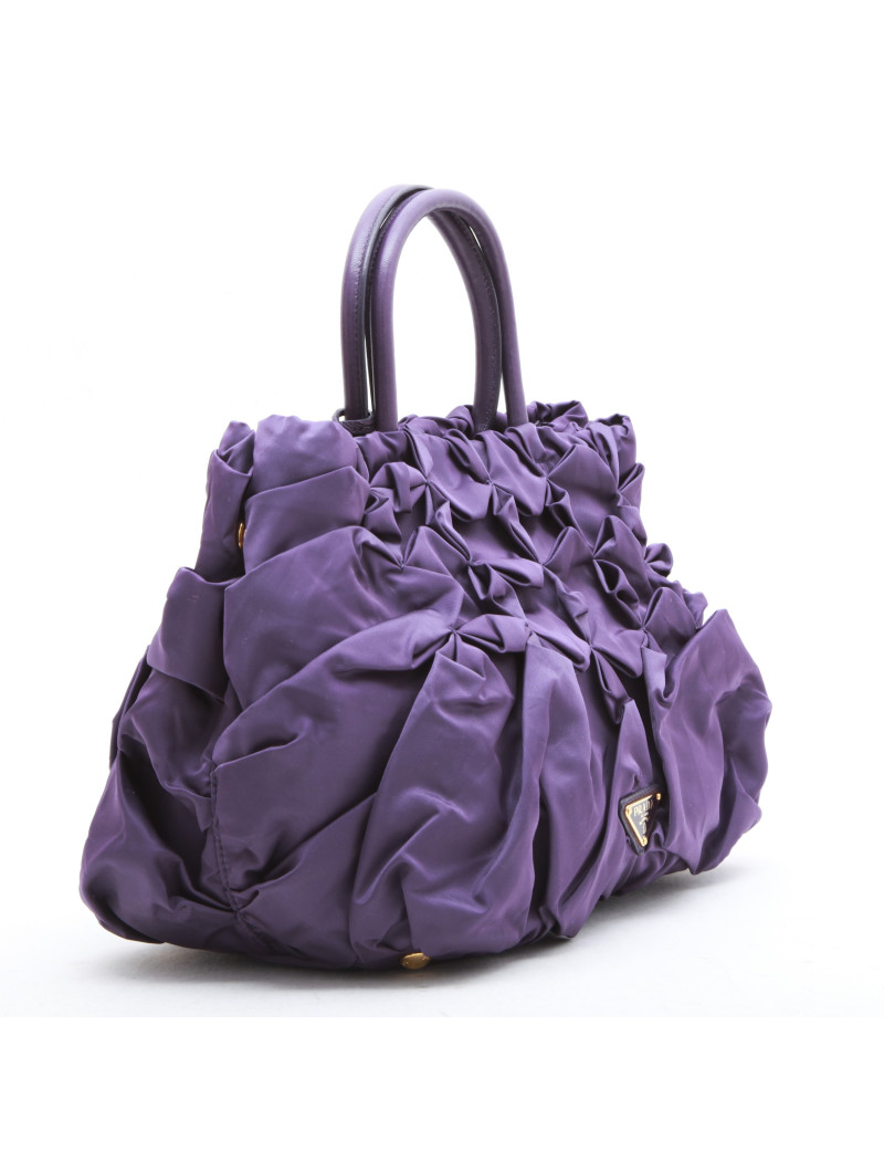 Sac PRADA en satin violet