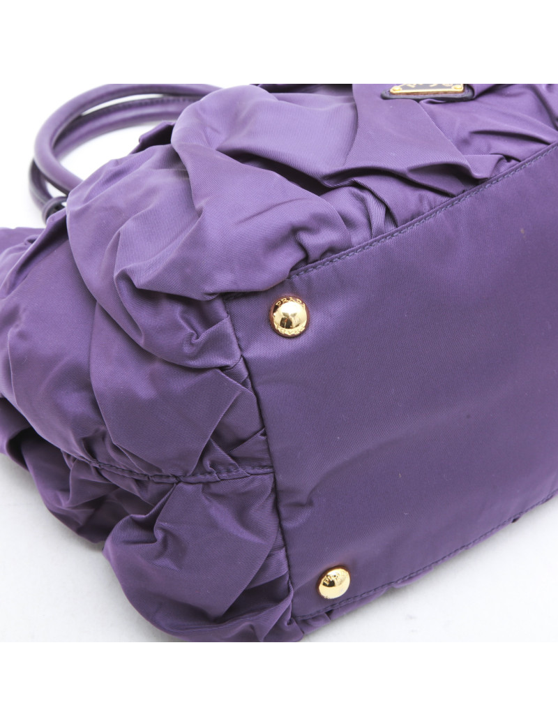 Sac PRADA en satin violet
