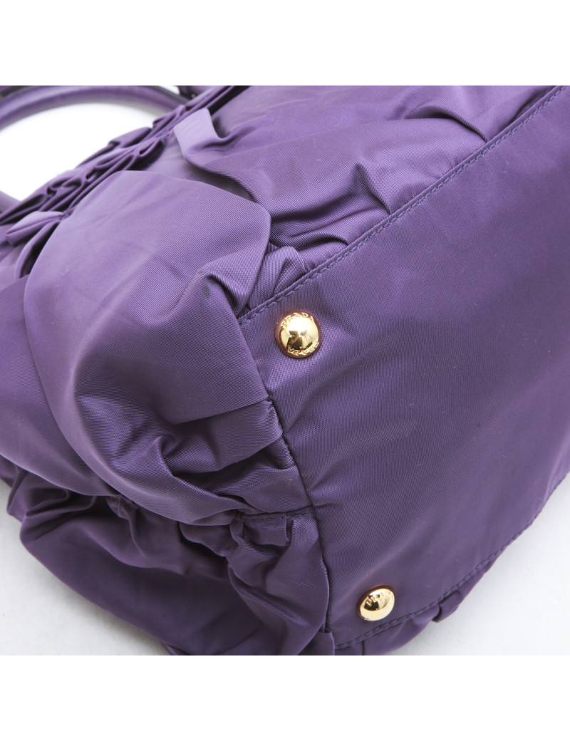 Sac PRADA en satin violet