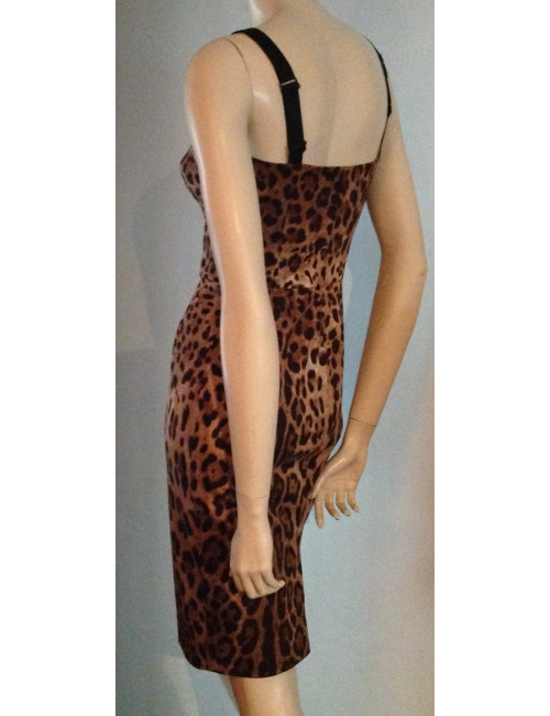 Robe Dolce Gabbana T40 motif panthère