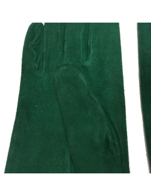 Gants CHRISTIAN DIOR suede verte