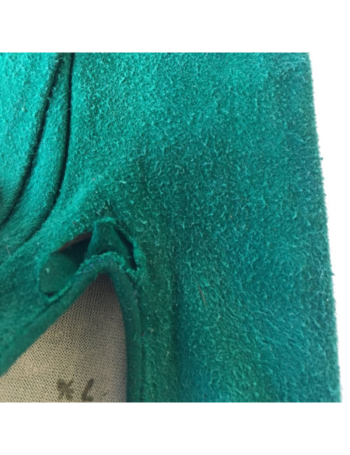 Gants CHRISTIAN DIOR suede verte