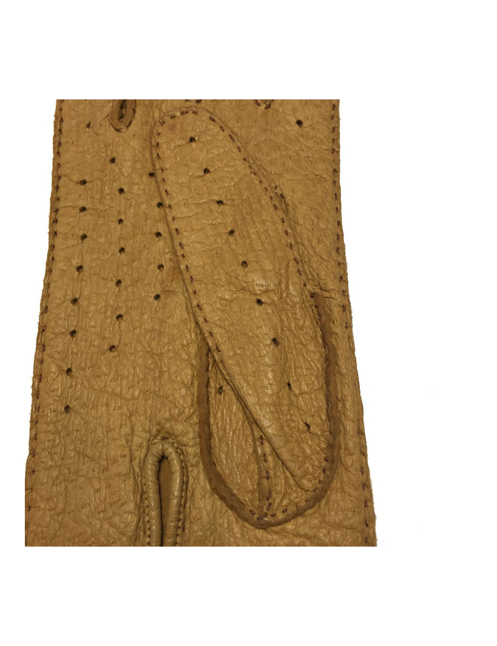 Gants CHRISTIAN DIOR T8 en pécari beige foncé