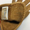 CHRISTIAN DIOR gloves in dark beige peccary leather size 8EU