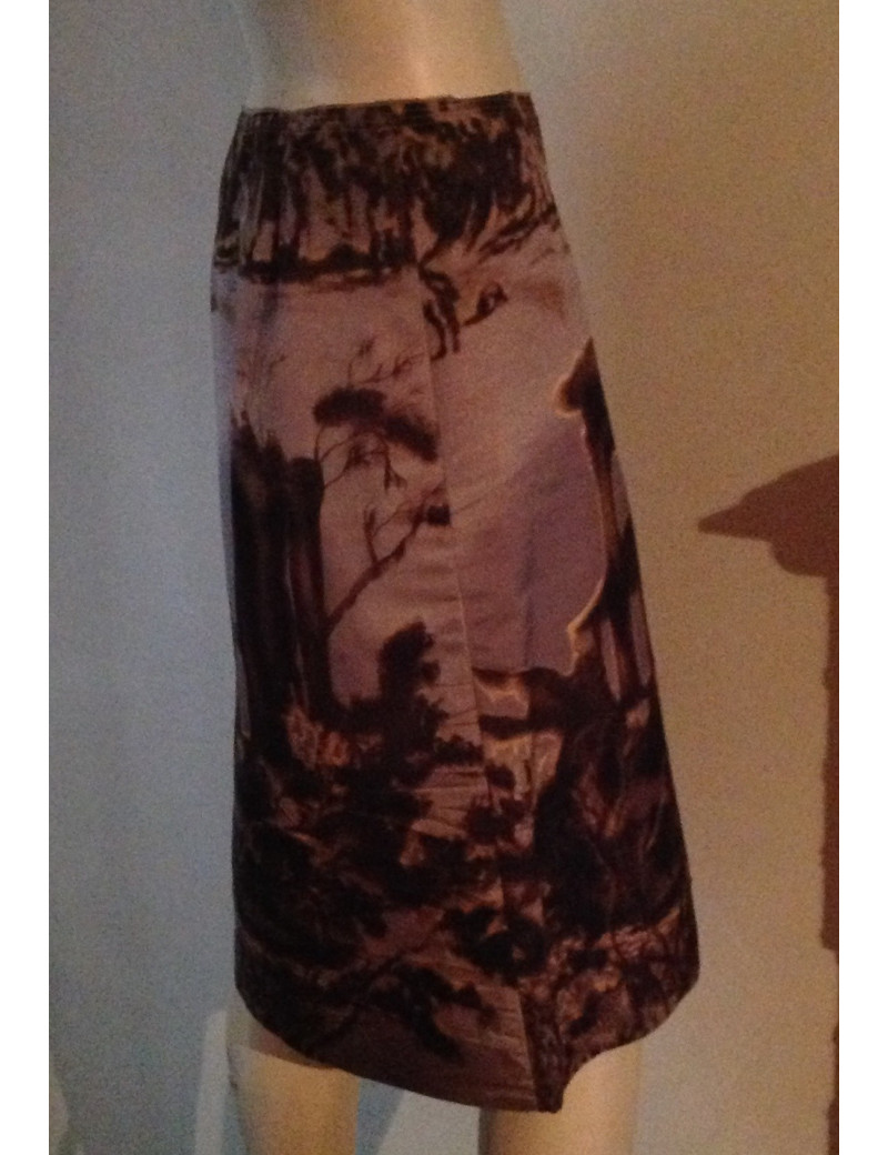 Jupe t 36 PRADA laine et soie