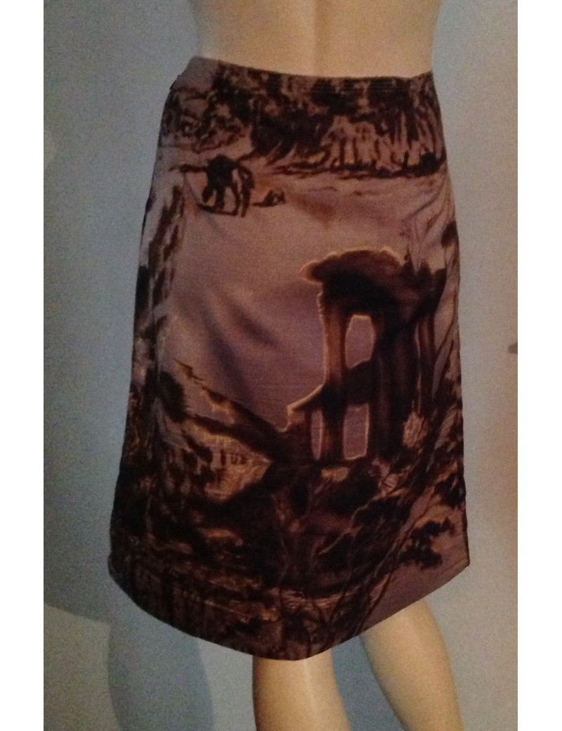 Jupe t 36 PRADA laine et soie