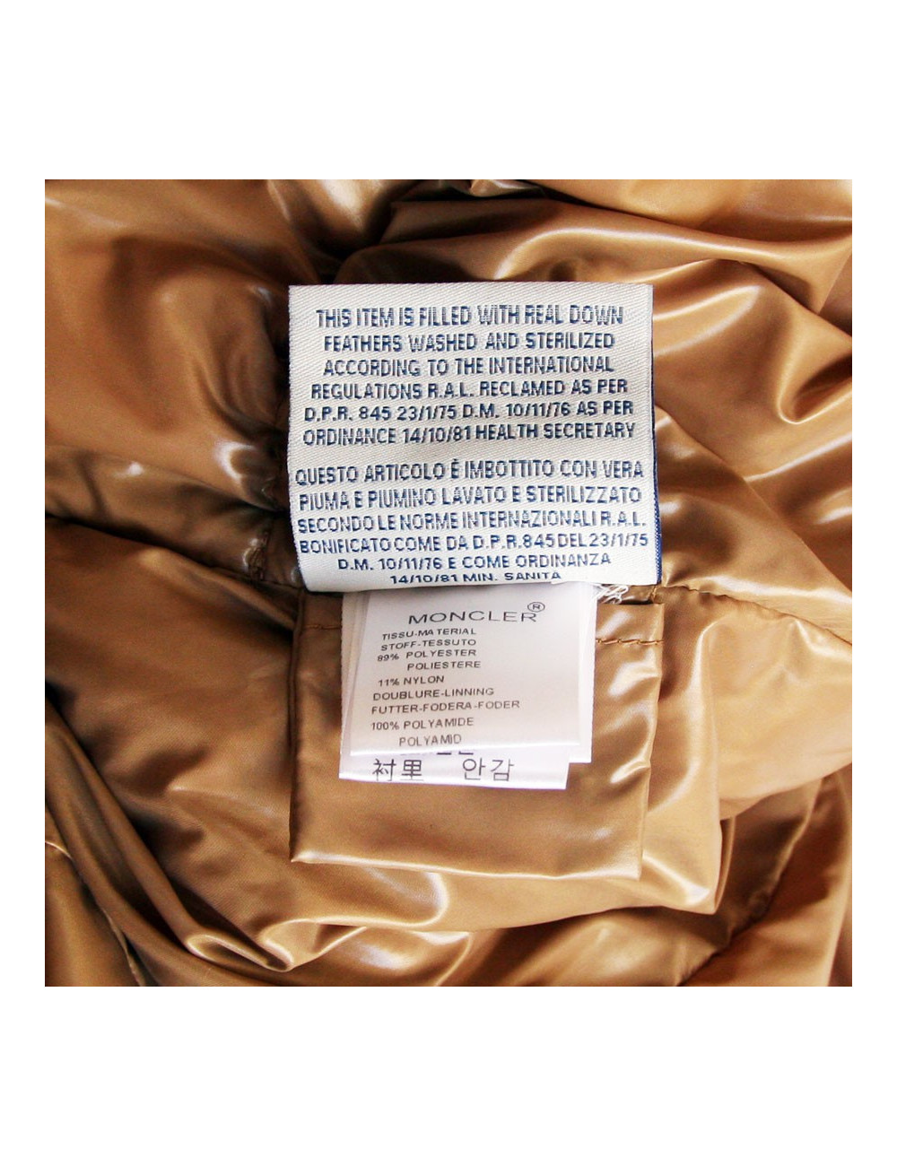 Doudoune MONCLER camel T 