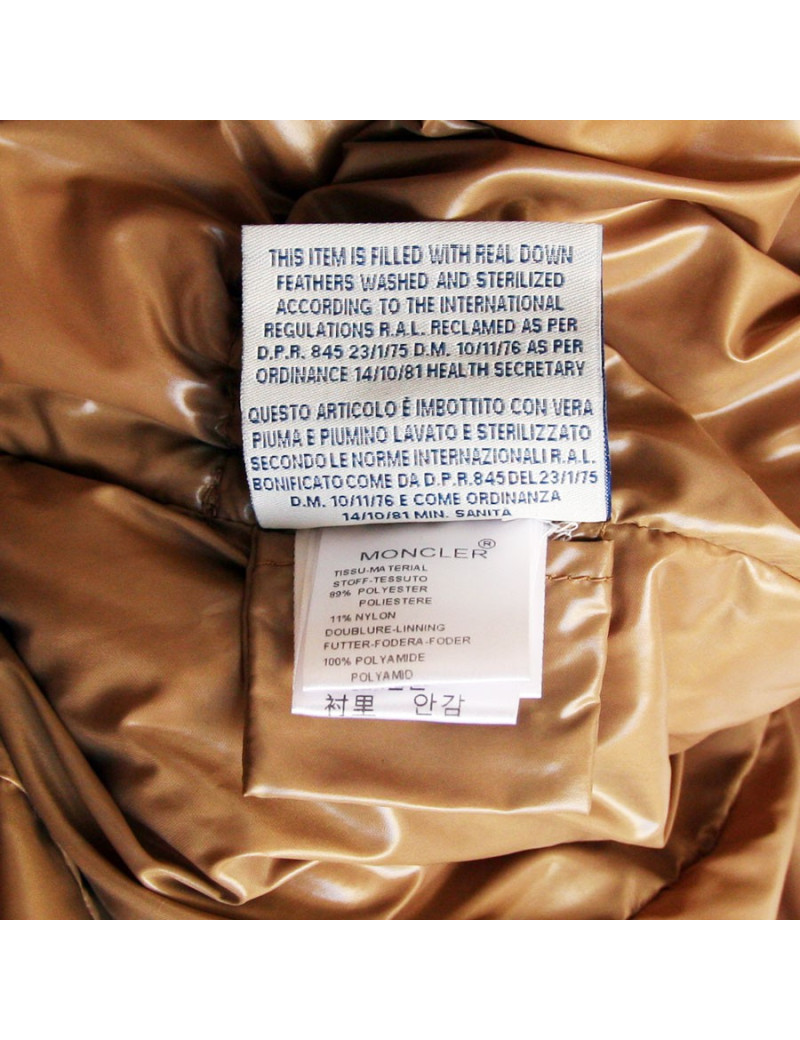 Doudoune MONCLER camel T 