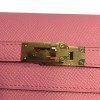 HERMES Kelly Wallet in confetti pink leather