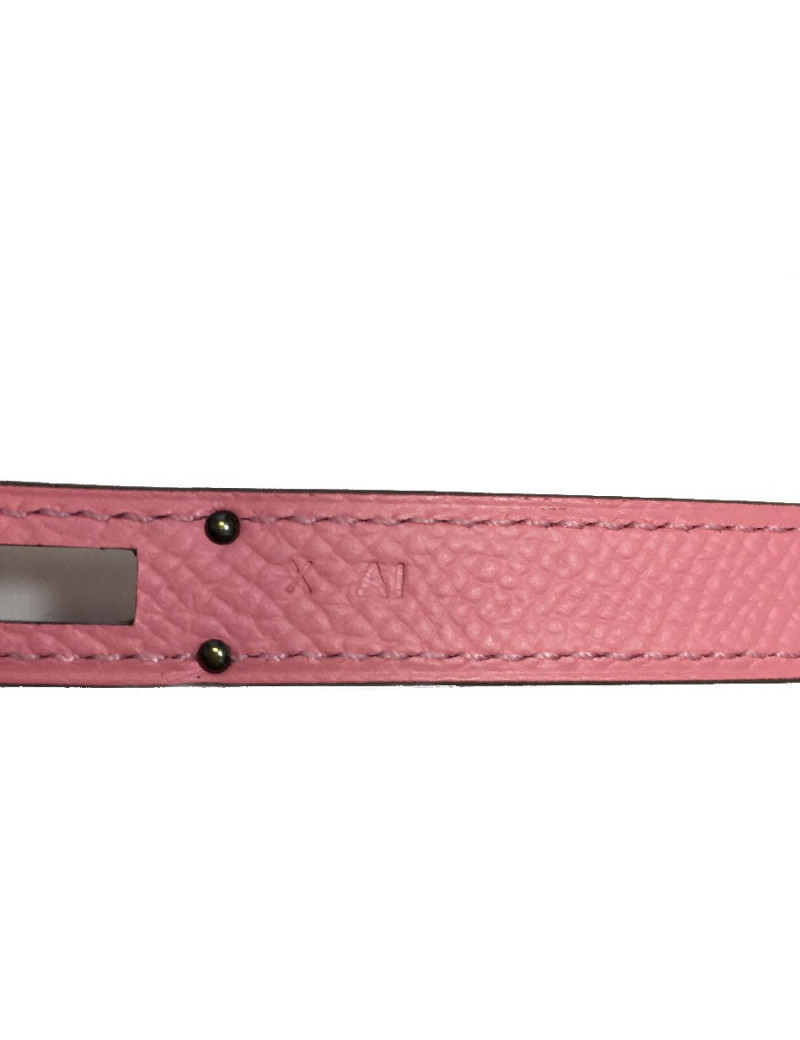 HERMES Kelly Wallet in confetti pink leather