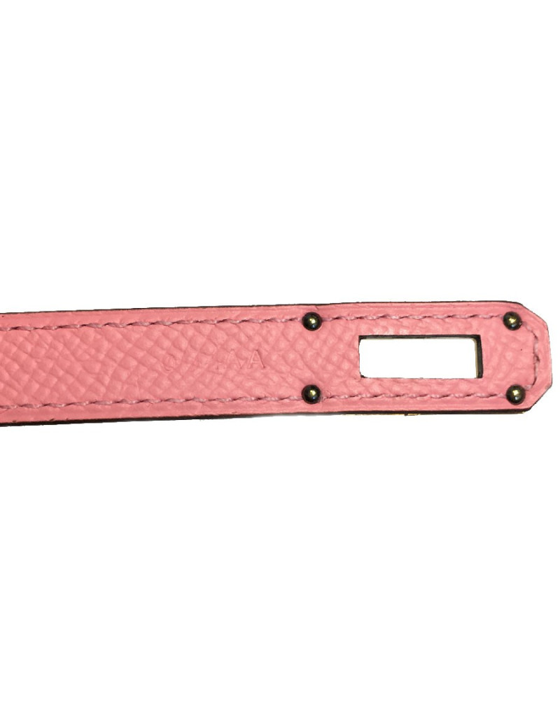 HERMES Kelly Wallet in confetti pink leather