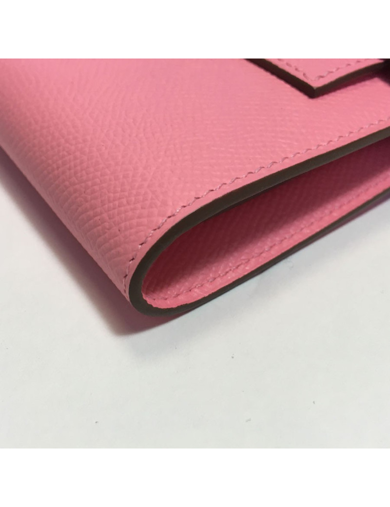 xxx Portefeuille Kelly HERMES en veau epsom rose confetti