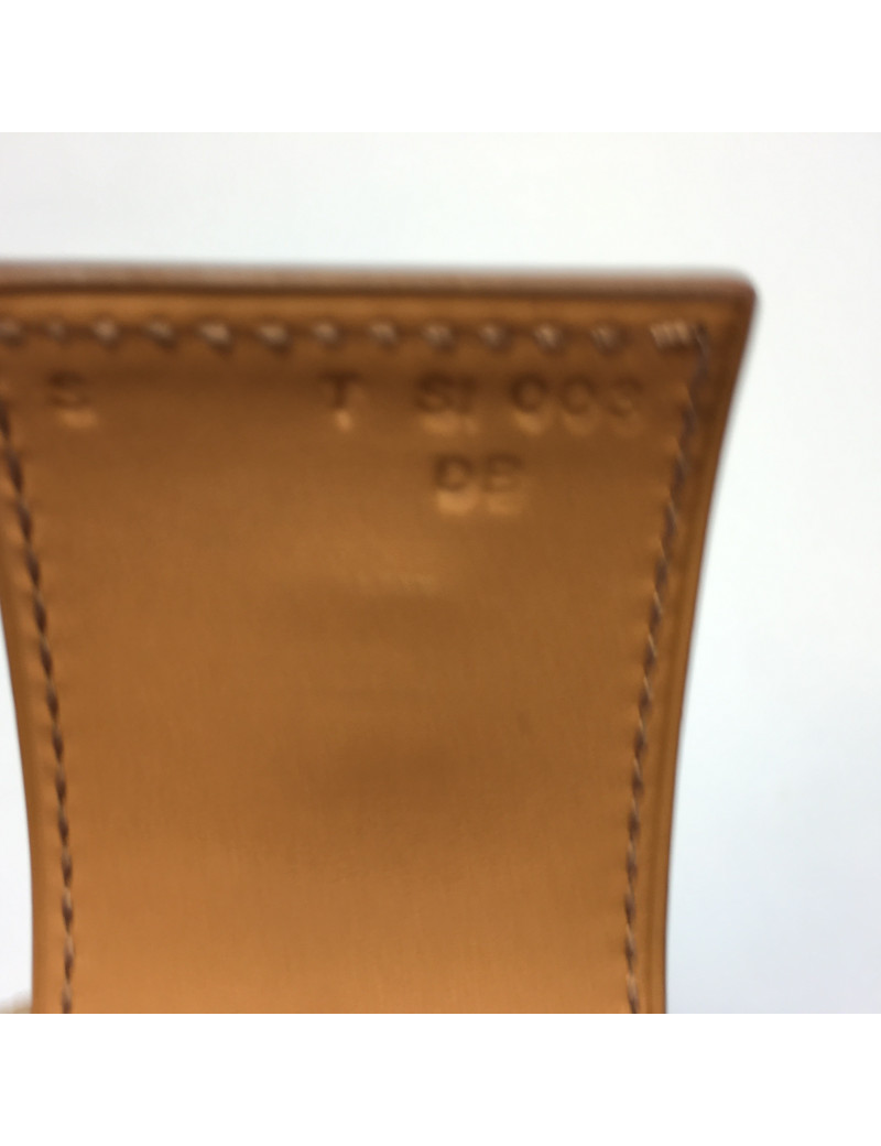 xxx Manchette HERMES CDC collier de chien en veau tadelakt sanguine