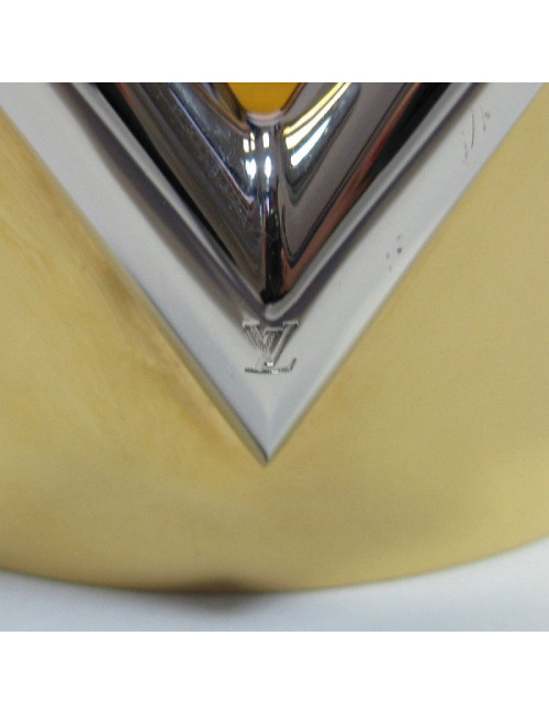 LOUIS VUITTON 'Essential V' Cuff Bracelet in golden brass