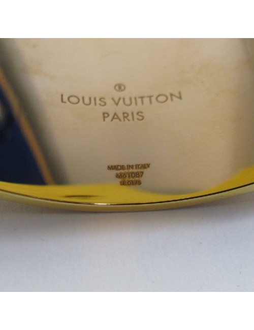 LOUIS VUITTON 'Essential V' Cuff Bracelet in golden brass