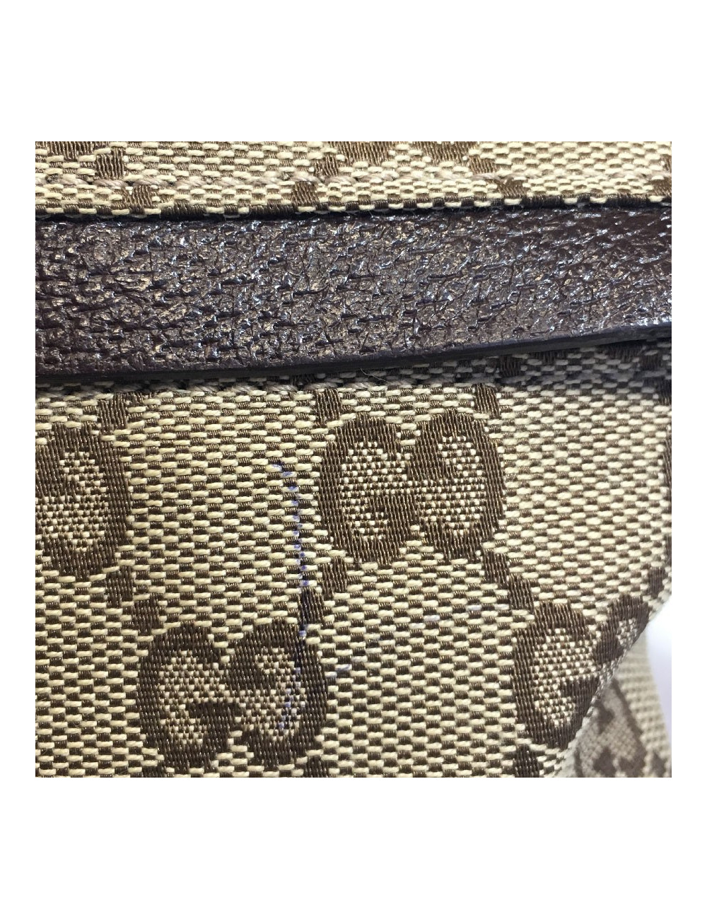 Ceinture banane GUCCI Tissu et cuir