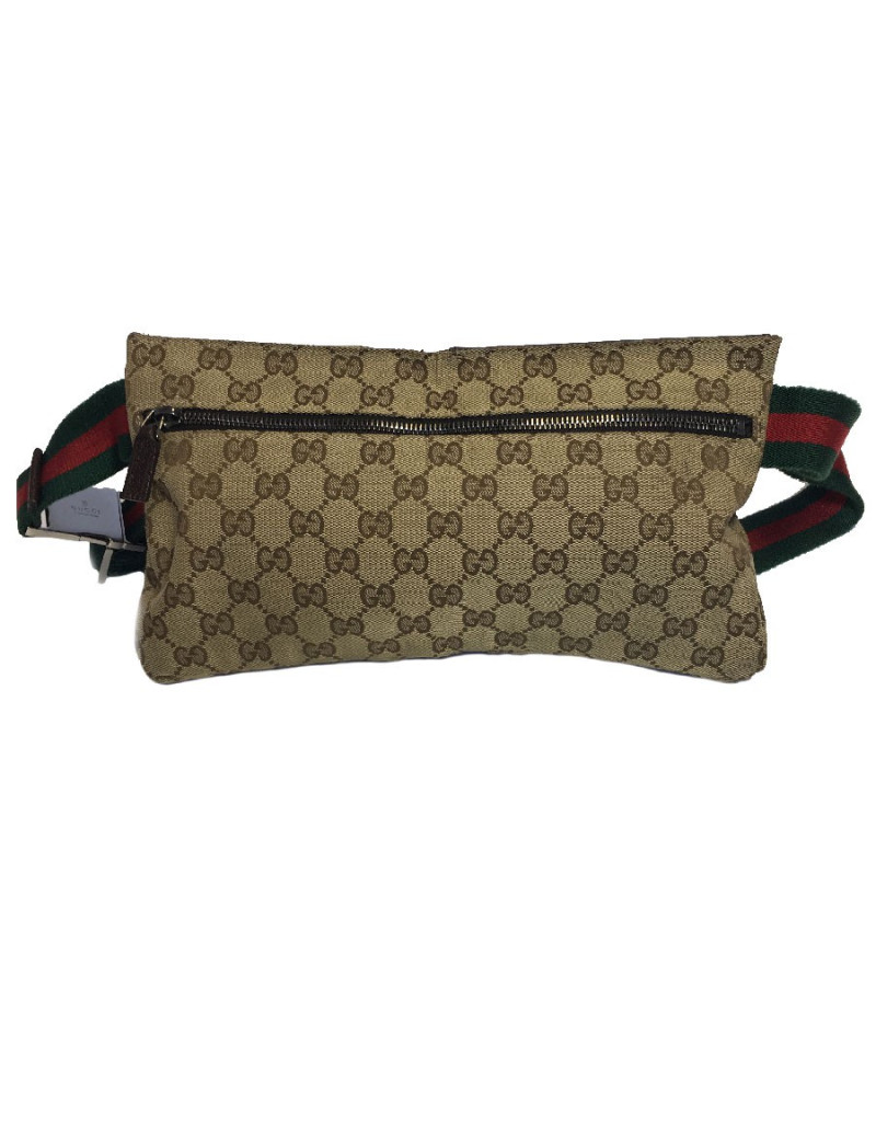 Ceinture banane GUCCI Tissu et cuir