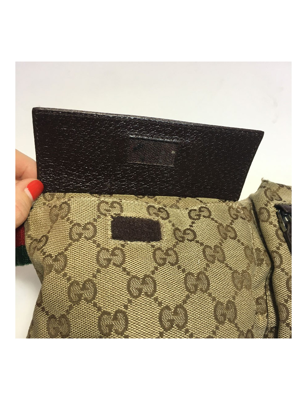 Ceinture banane GUCCI Tissu et cuir