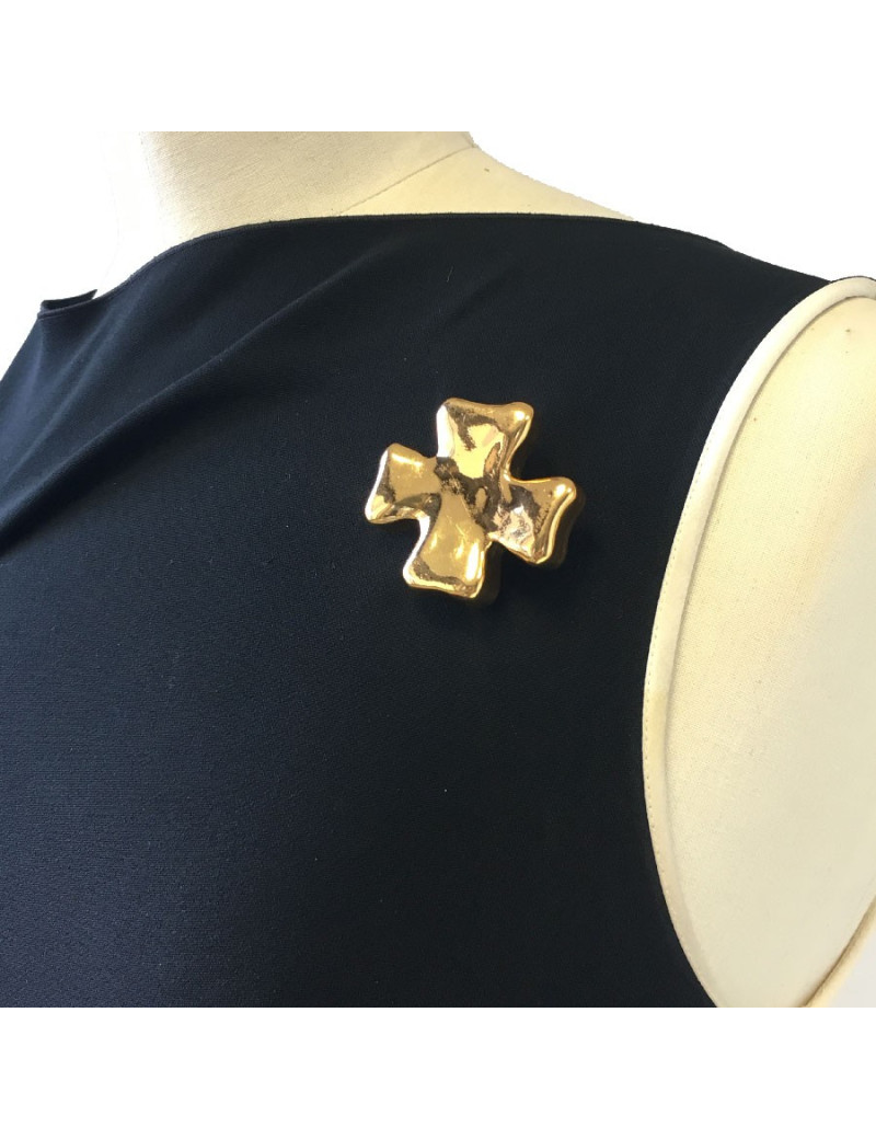 Christian Lacroix cross brooch