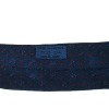 Cravate HERMES en soie imprimée bleu nuit