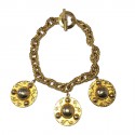 CELINE vintage chain necklace in gilded metal