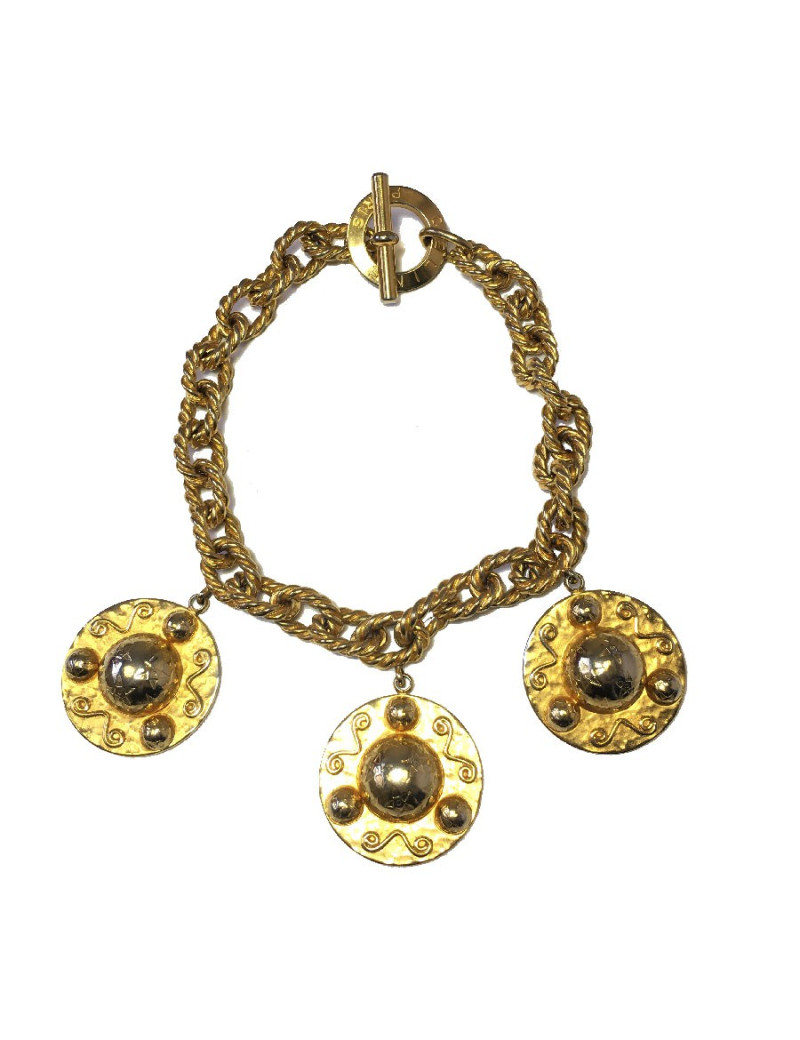 Collier CELINE vintage doré