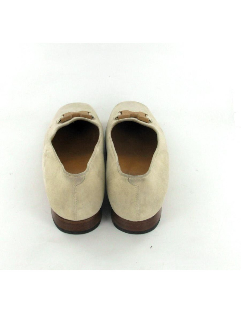 Ballerines HERMES T36 daim beige