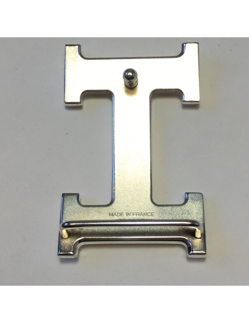 Boucle H HERMÈS métal palladié