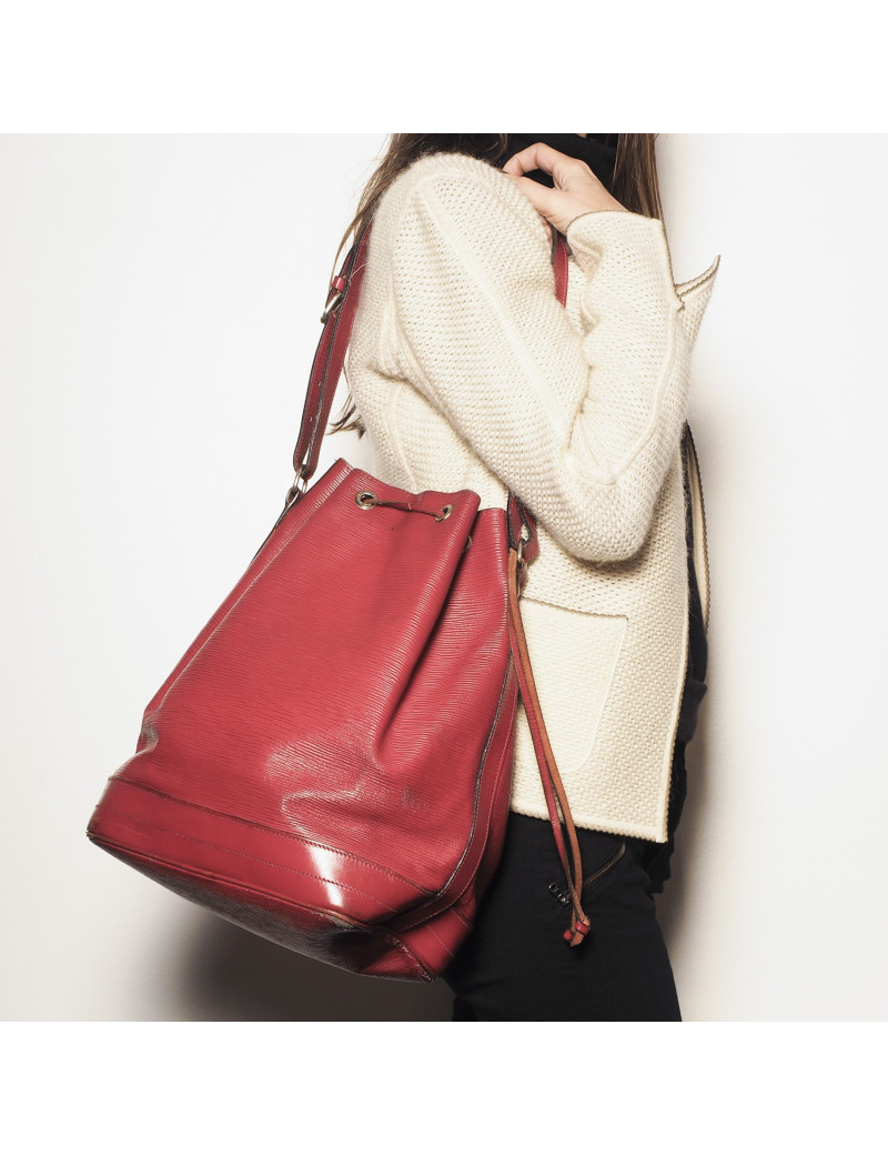 Sac Noe LOUIS VUITTON cuir rouge