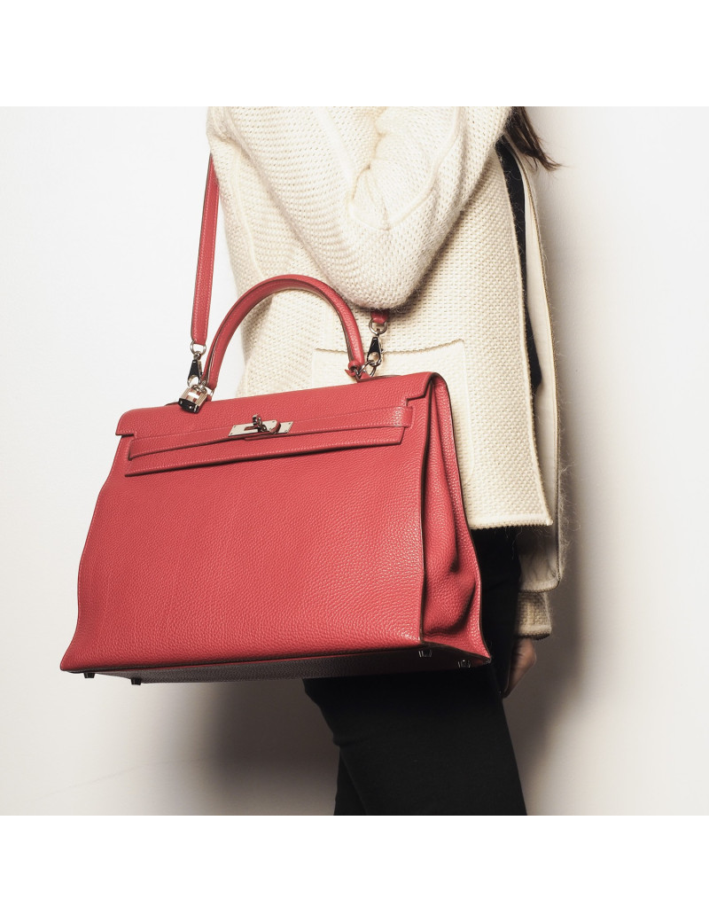 Kelly II T32 HERMES sellier taurillon clémence brique