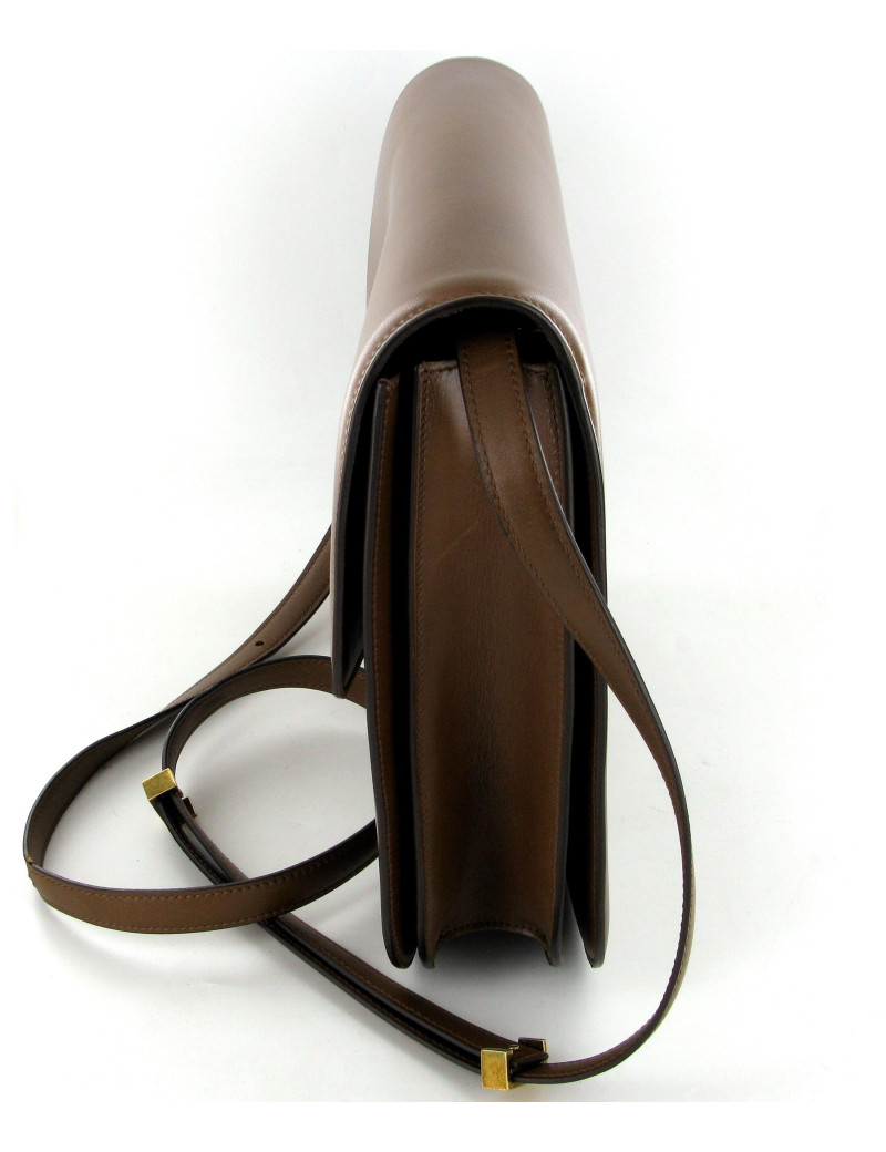 Sac CELINE "Classique Box" en cuir gold