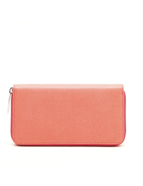 CHANEL wallet in grained salmon leather