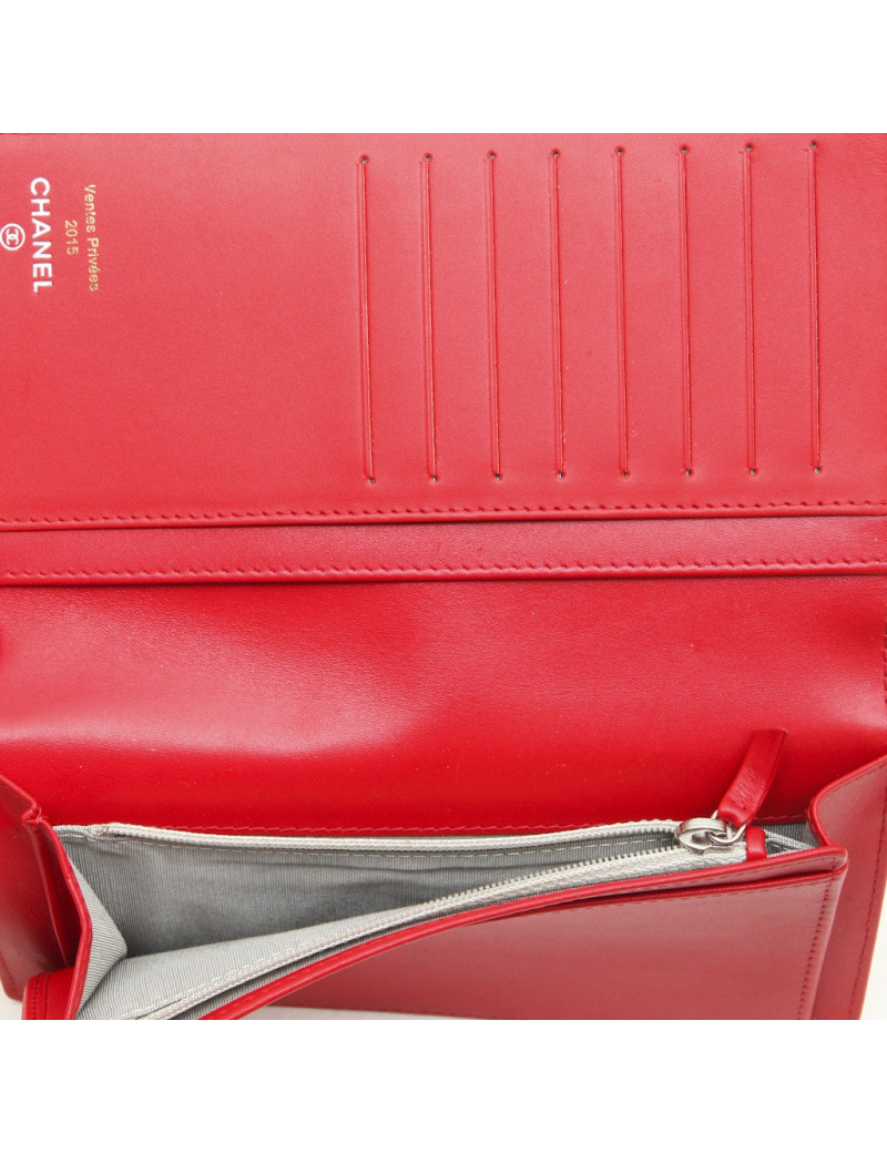 Porte cartes CHANEL corail