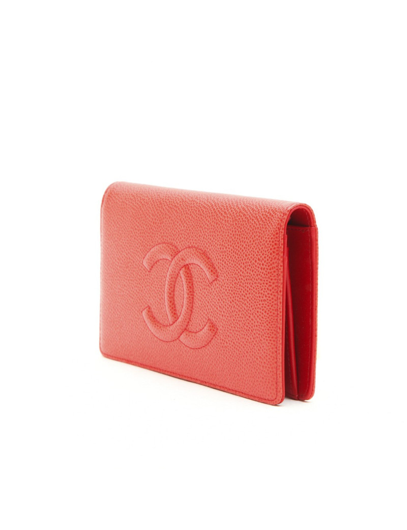 Porte cartes CHANEL corail