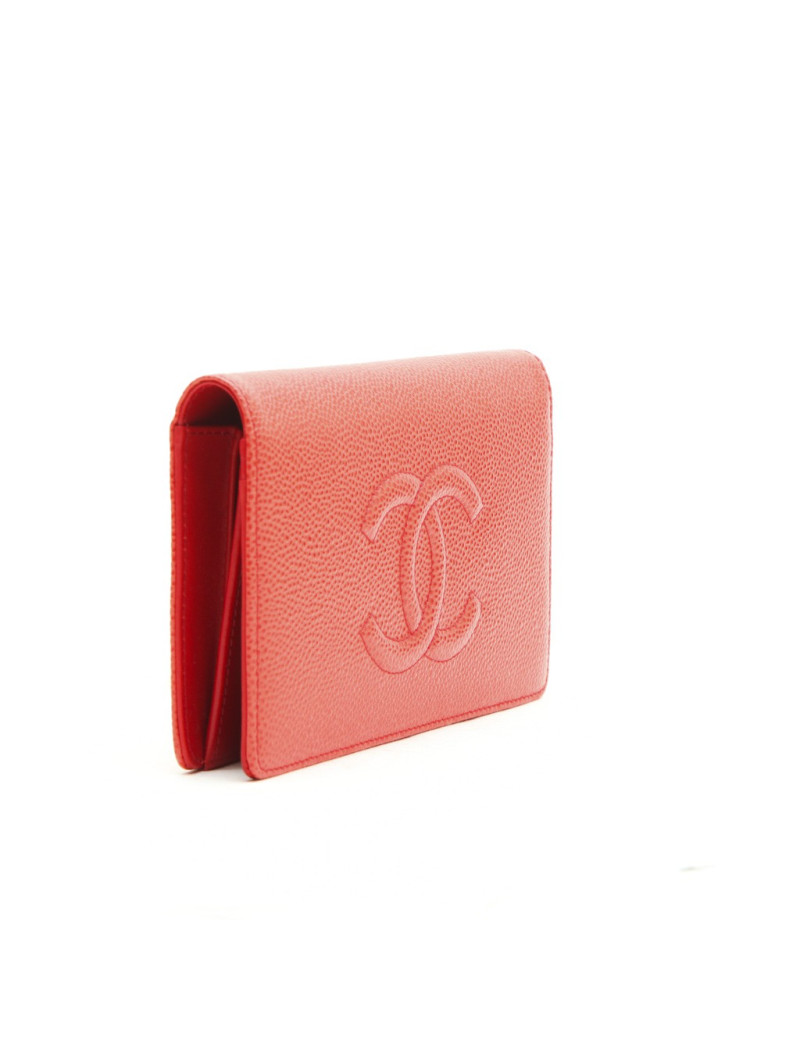 Porte cartes CHANEL corail