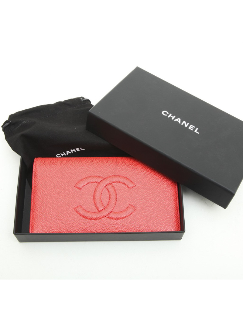 Porte cartes CHANEL corail