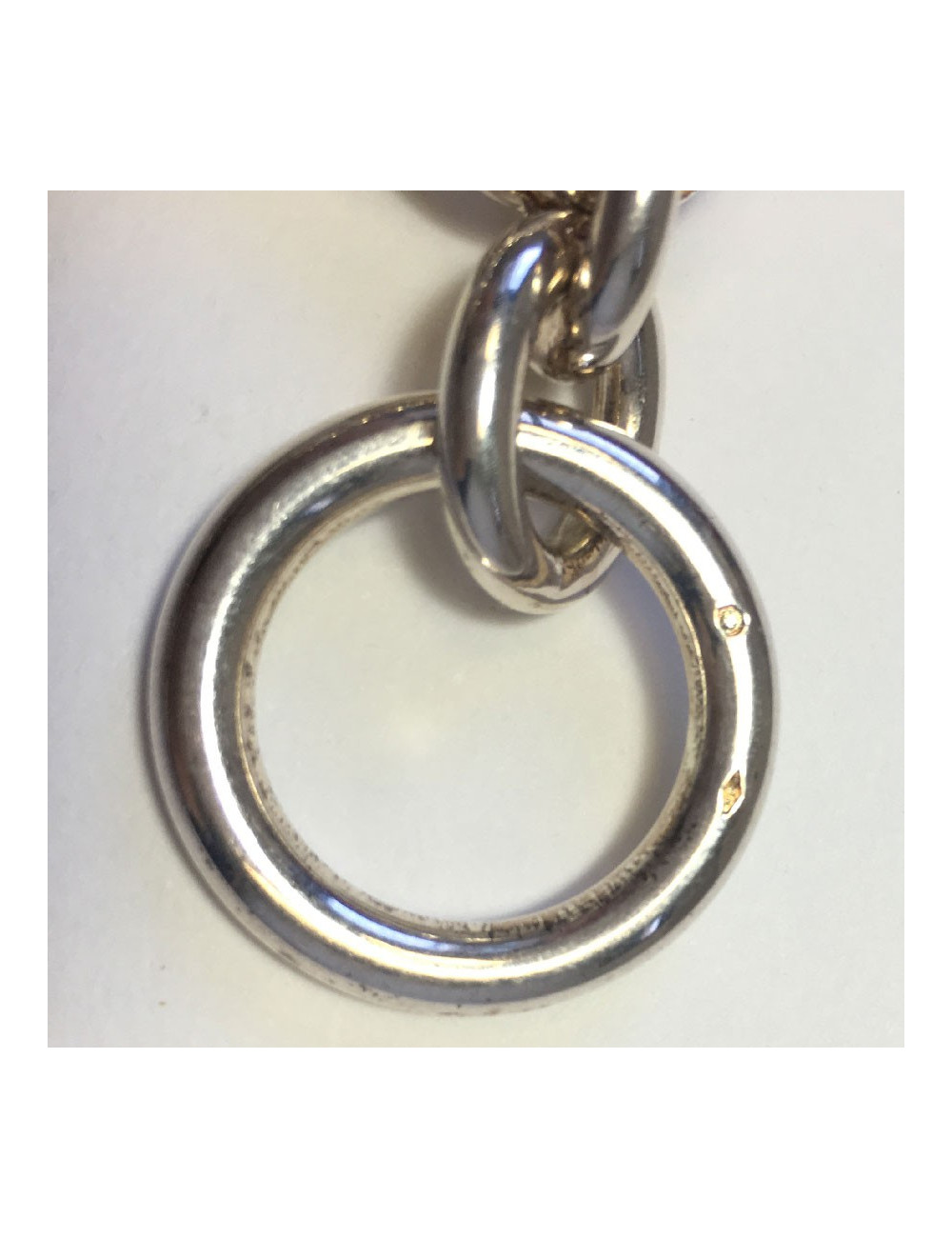 xxx Bracelet HERMES Parade Large en argent massif 