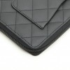 CHANEL wallet in black quilted smooth leather