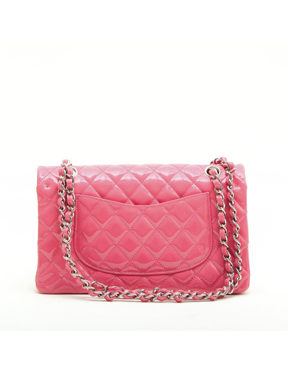 Sac Timeless CHANEL cuir verni rose