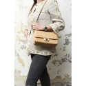 CHANEL timeless bag in beige embossed CC CHANEL lambskin leather