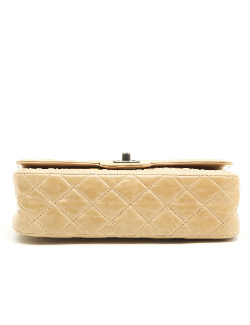 CHANEL timeless bag in beige embossed CC CHANEL lambskin leather