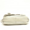 CHRISTIAN DIOR Saddle bag in off-white and camel leather