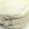CHRISTIAN DIOR Saddle bag in off-white and camel leather