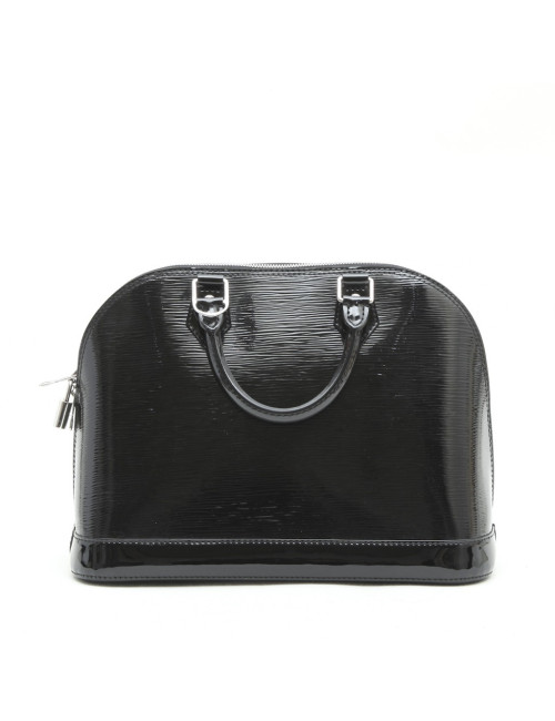 Sac Alma LOUIS VUITTON verni noir